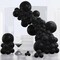 Black Balloons 130 pcs Different Sizes of 18 12 10 5 Inch Black Balloons Arch Kit Garland for Baby Shower Birthday Graduation Casino Gaming Anniversary Race Car Party Decorations Black-Y18